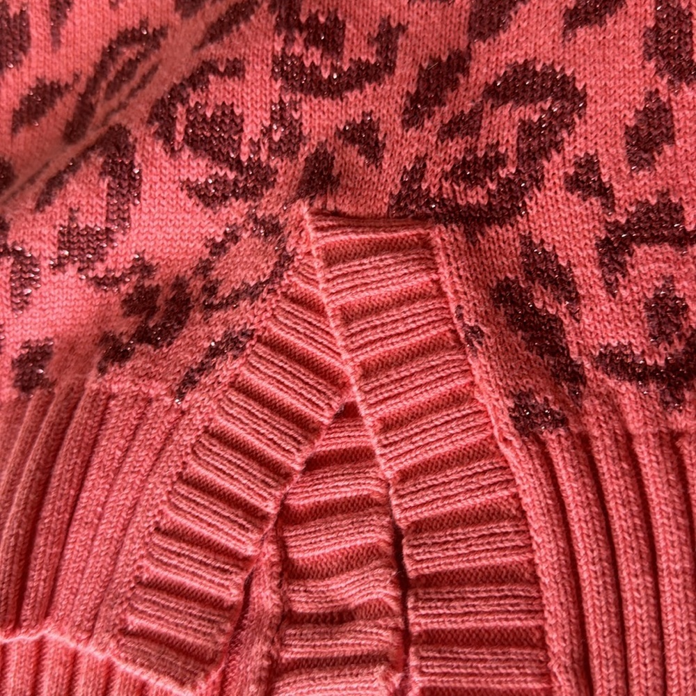Kate Spade Leopard Print Cardigan Preppy  Barbiecore - Picture 9 of 9